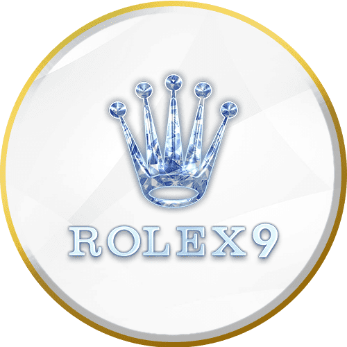 Rolex9 Australia casino logo with diamond crown